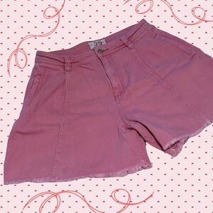 We The Free Pink High Waist Women Shorts